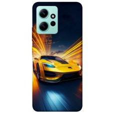 TPU чохол Demsky Yellow Porsche для Xiaomi Redmi Note 12 4G