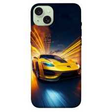 TPU чохол Demsky Yellow Porsche для Apple iPhone 15 Plus (6.7")