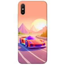 TPU чохол Demsky Машинка на заході сонця для Xiaomi Redmi 9A