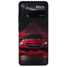 TPU чохол Demsky Red Mercedes для Xiaomi Poco X4 Pro 5G