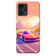 TPU чохол Demsky Машинка на заході сонця для Realme 9 4G / 9 Pro+