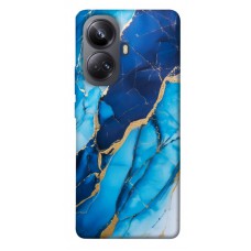 TPU чохол Demsky Blue marble для Realme 10 Pro+