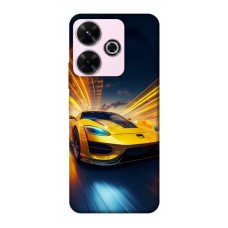 TPU чохол Demsky Yellow Porsche для Xiaomi Redmi 13 4G / Poco M6 4G