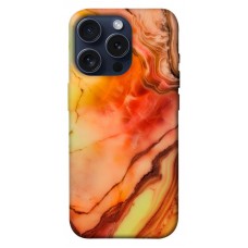 TPU чохол Demsky Червоний корал мармур для Apple iPhone 15 Pro (6.1")