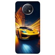 TPU чохол Demsky Yellow Porsche для Xiaomi Redmi Note 9 5G / Note 9T