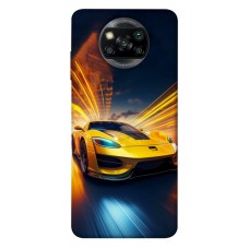 TPU чохол Demsky Yellow Porsche для Xiaomi Poco X3 NFC / Poco X3 Pro