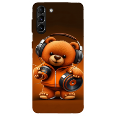TPU чохол Demsky ведмежа меломан 2 (bear listening music) для Samsung Galaxy S21
