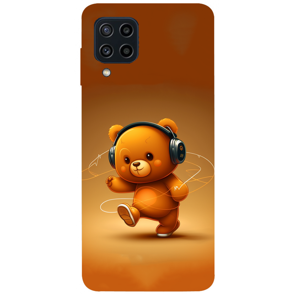 TPU чехол Demsky ведмежа меломан 3 (bear listening music) для Samsung Galaxy M22