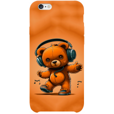 TPU чохол Demsky ведмежа меломан (bear listening music) для Apple iPhone 6/6s