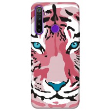 TPU чехол Demsky Pink tiger для Realme 5