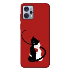 TPU чохол Demsky Влюбленные коты для Motorola Moto G23