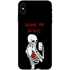 TPU чехол Demsky Leave me alone для Apple iPhone X (5.8")