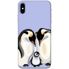 TPU чехол Demsky Penguin family для Apple iPhone X (5.8")