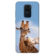 TPU чохол Demsky Милые жирафы для Xiaomi Redmi Note 9 / Redmi 10X