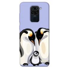 TPU чохол Demsky Penguin family для Xiaomi Redmi Note 9 / Redmi 10X