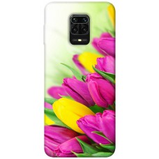 TPU чохол Demsky Красочные тюльпаны для Xiaomi Redmi Note 9s / Note 9 Pro / Note 9 Pro Max