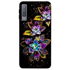 TPU чохол Demsky Цветы для Samsung A750 Galaxy A7 (2018)