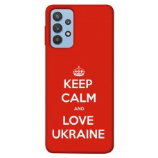 TPU чохол Demsky Keep calm and love Ukraine для Samsung Galaxy M32