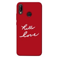 TPU чохол Demsky Hello love для Huawei P20 lite (2019)