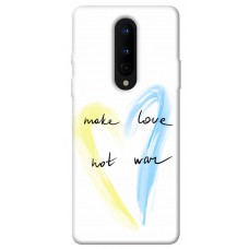 TPU чехол Demsky Make love not war для OnePlus 8