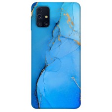 TPU чехол Demsky Синий с золотом для Samsung Galaxy M31s