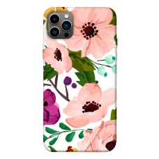 TPU чохол Demsky Акварельные цветы для Apple iPhone 12 Pro (6.1")