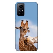 TPU чохол Demsky Милые жирафы для Xiaomi Redmi Note 12S
