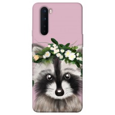 TPU чехол Demsky Raccoon in flowers для OnePlus Nord