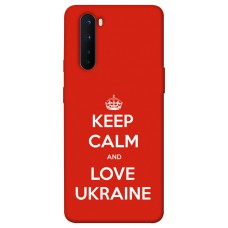TPU чохол Demsky Keep calm and love Ukraine для OnePlus Nord