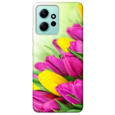 TPU чехол Demsky Красочные тюльпаны для Xiaomi Redmi Note 12 4G