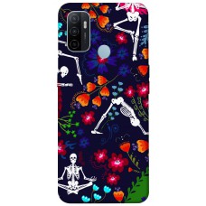 TPU чехол Demsky Yoga skeletons для Oppo A53 / A32 / A33