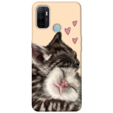 TPU чохол Demsky Cats love для Oppo A53 / A32 / A33