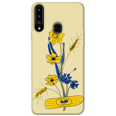 TPU чохол Demsky Українські квіточки для Samsung Galaxy A20s