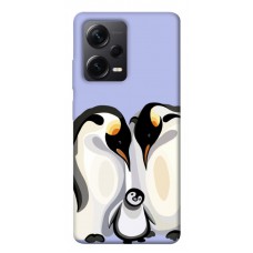 TPU чохол Demsky Penguin family для Xiaomi Poco X5 Pro 5G