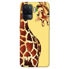 TPU чехол Demsky Cool giraffe для Oppo Reno 5 Lite