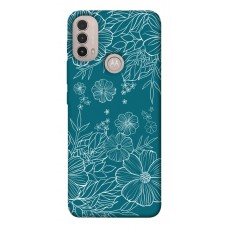 TPU чехол Demsky Botanical illustration для Motorola Moto E40