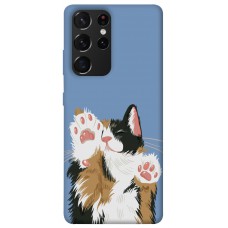 TPU чохол Demsky Funny cat для Samsung Galaxy S21 Ultra