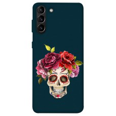 TPU чехол Demsky Flower skull для Samsung Galaxy S21+