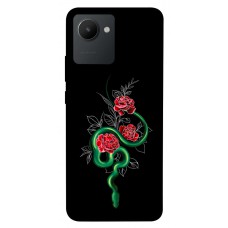 TPU чехол Demsky Snake in flowers для Realme C30