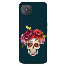 TPU чехол Demsky Flower skull для Oppo A92s