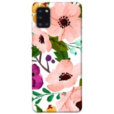 TPU чохол Demsky Акварельные цветы для Samsung Galaxy A31