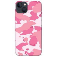 TPU чохол Demsky Розовый камуфляж 2 для Apple iPhone 13 (6.1")