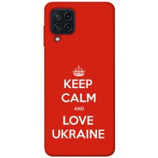TPU чохол Demsky Keep calm and love Ukraine для Samsung Galaxy M22