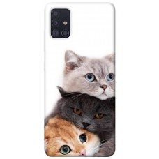 TPU чохол Demsky Три кота для Samsung Galaxy A51