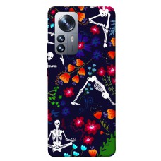 TPU чехол Demsky Yoga skeletons для Xiaomi 12 / 12X