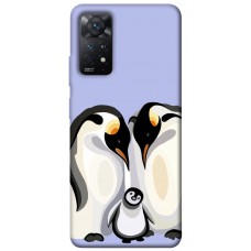 TPU чохол Demsky Penguin family для Xiaomi Redmi Note 11 Pro 4G/5G