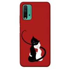 TPU чохол Demsky Влюбленные коты для Xiaomi Redmi Note 9 4G / Redmi 9 Power / Redmi 9T