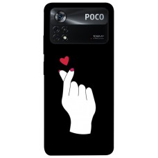 TPU чохол Demsky Сердце в руке для Xiaomi Poco X4 Pro 5G