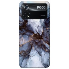 TPU чохол Demsky Черно-белый мрамор для Xiaomi Poco X4 Pro 5G