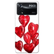 TPU чохол Demsky Heart balloons для Xiaomi Poco X4 Pro 5G
